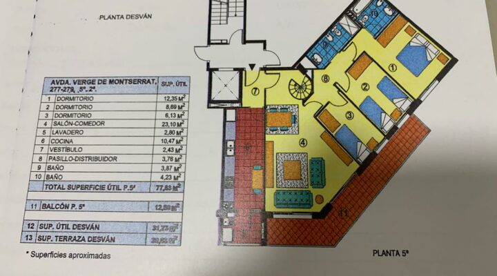 Dúplex  en Urb. Sagnier, Plaza de Cataluña floorplan 1